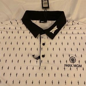 PXG Golf polos with park mgm logos